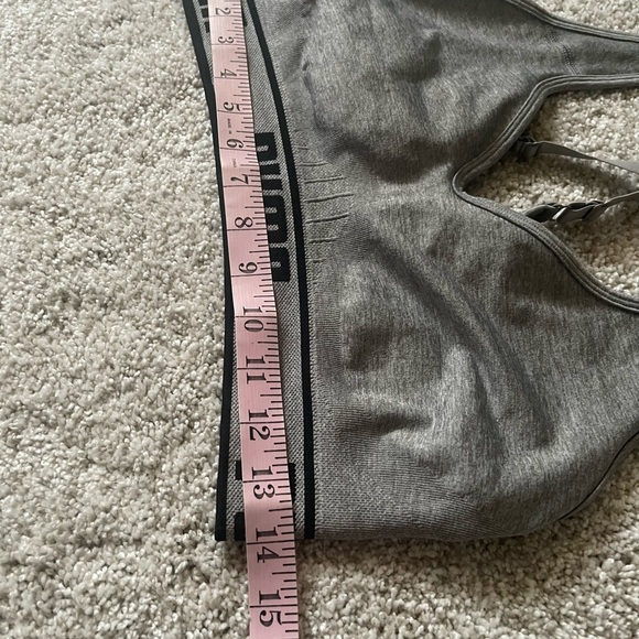 Puma Gray & Black Crisscross Sports Bra - Picture 3 of 7